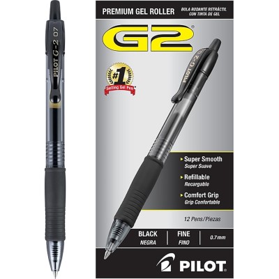 Pilot G2 Retractable Gel Pen – Black Ink