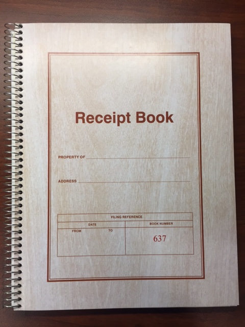 Departmental Receipt Books