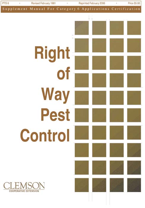 PTS 6 Right-of-Way Pest Control - Rev. 02/1981