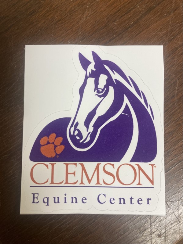 Clemson Equine Program Logo Sticker