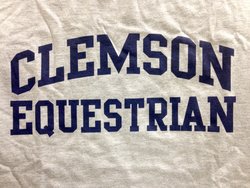 Clemson Equestrian Athletic Block Shirt - Gray