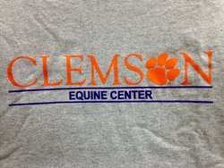 Clemson Equine Center Wordmark - Gray Short Sleeve