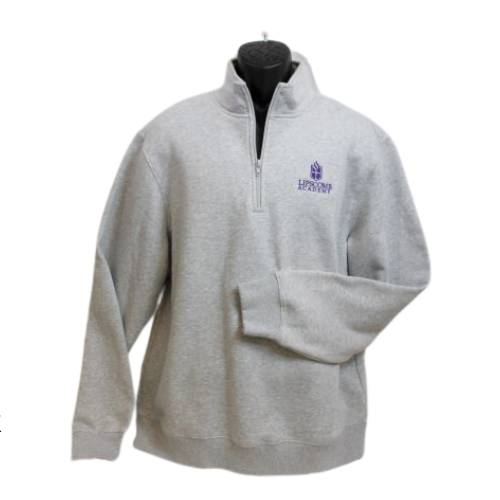 1/4 Zip Sweatshirt - Black or Grey
