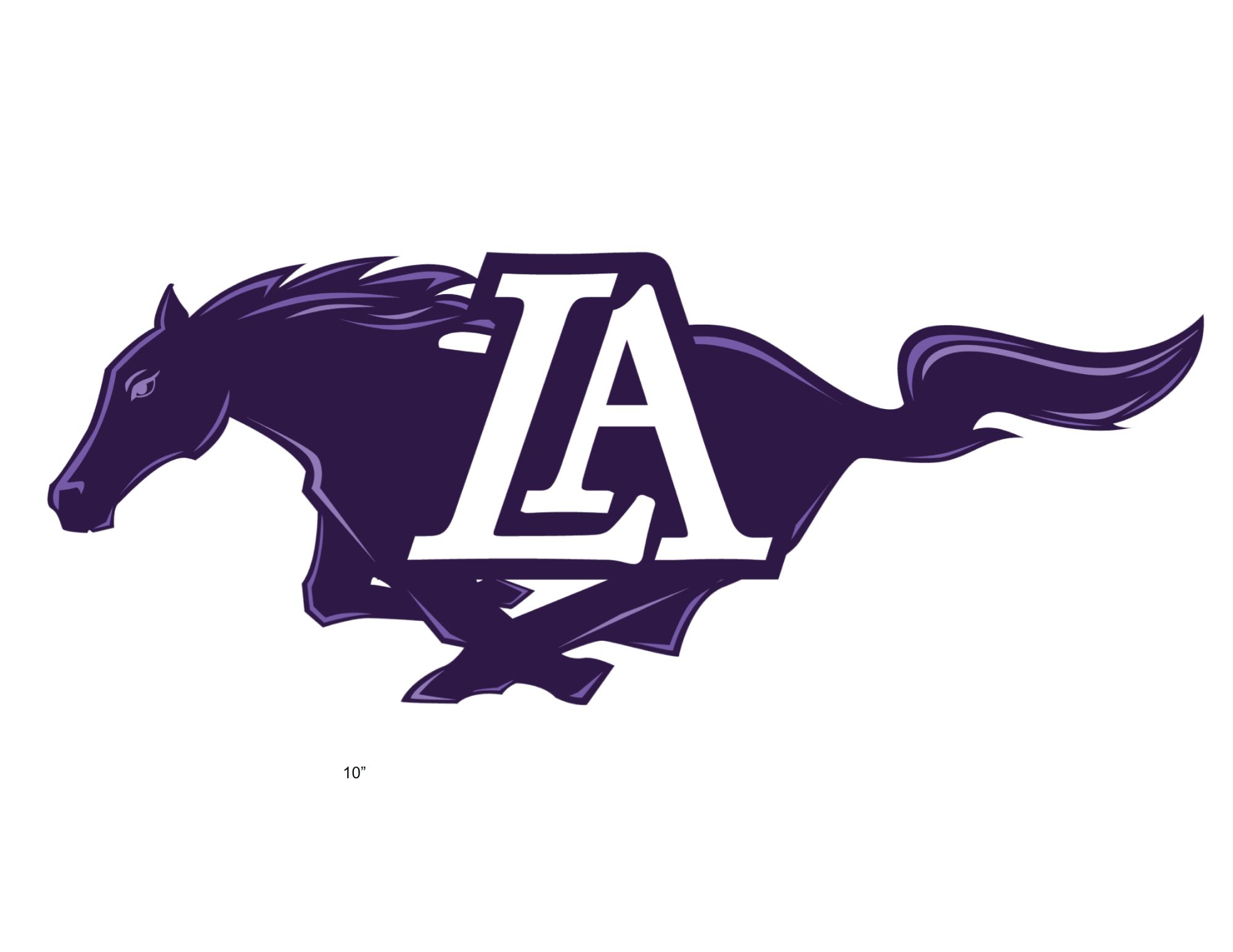 Sticker - 5" Long Mustang