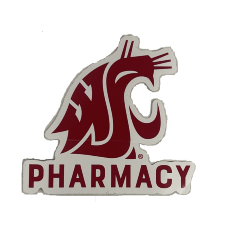 (2611) Full Color 4 in. Die Cut Sticker - With Border Pharmacy