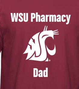 (2512) T-shirt WSU Pharmacy Dad - Large