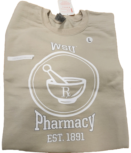 (2657) Crew Neck Sweatshirt (F) Mortar and Pestle - Sand - Small