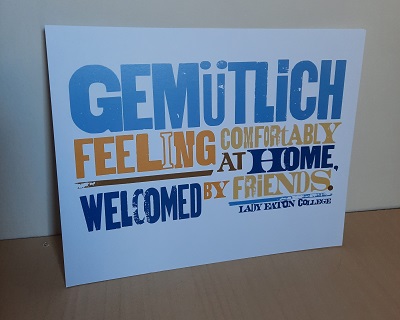 Gemütlich Art Print