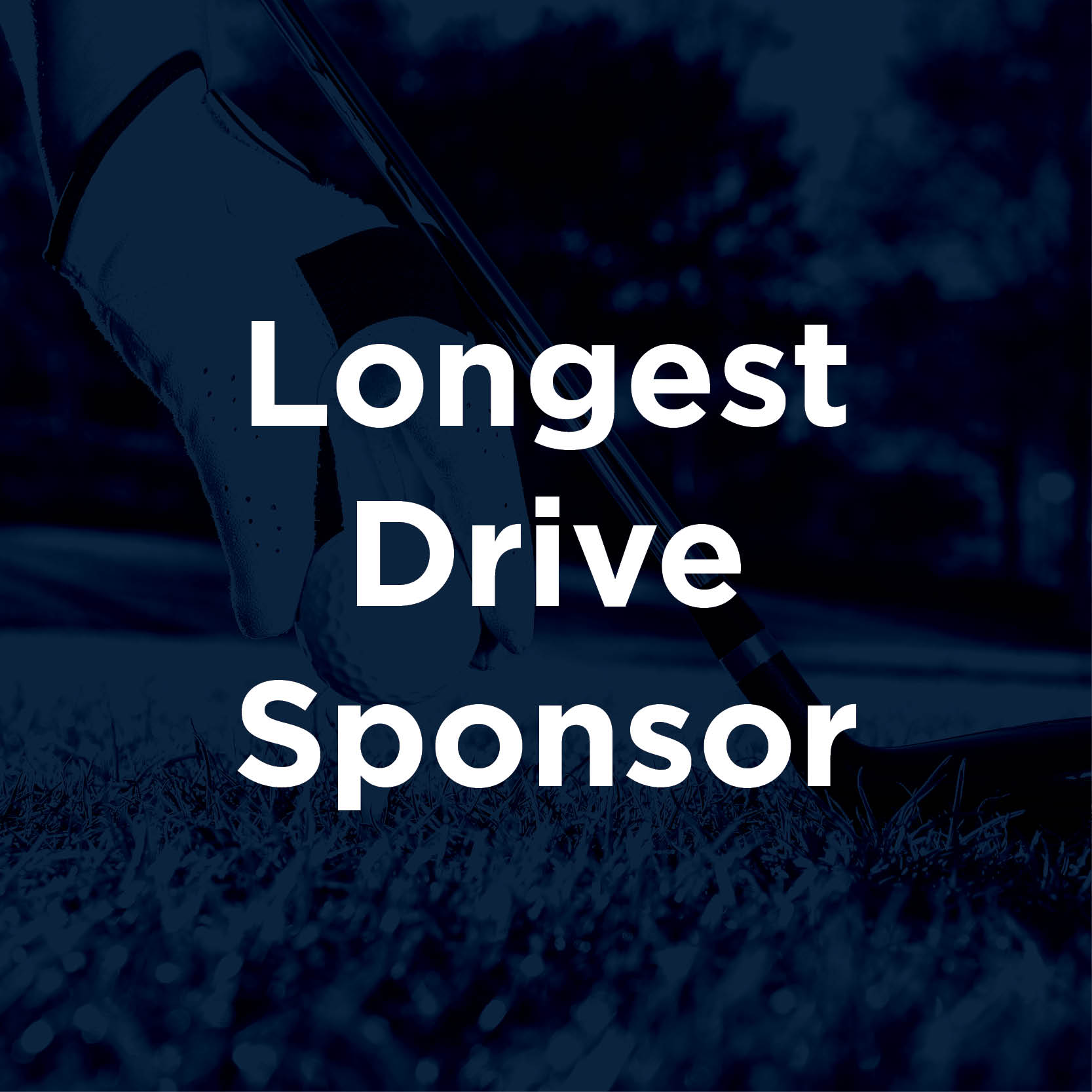 Blue and White Golf Outing Longest Drive Sponsor