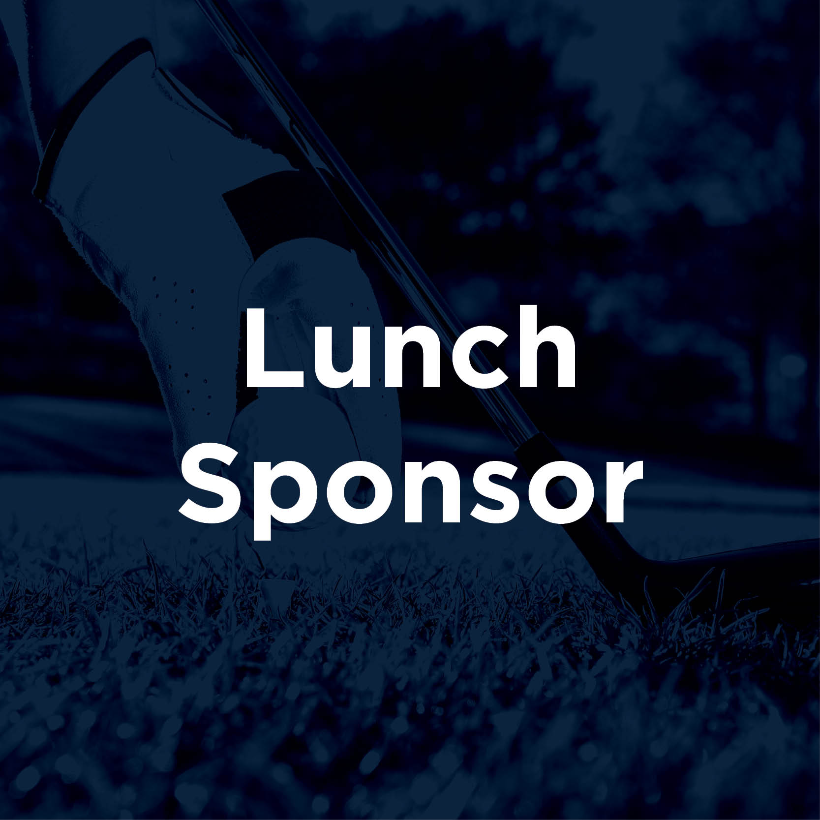 Blue and White Golf Outing Lunch Sponsor