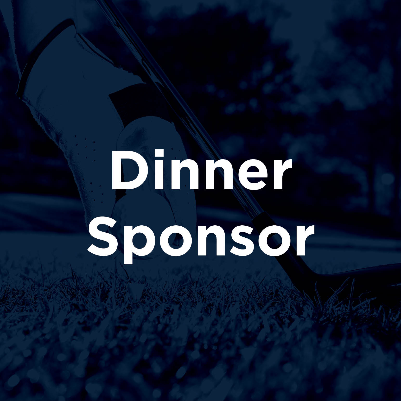 Blue and White Golf Outing Dinner Sponsor