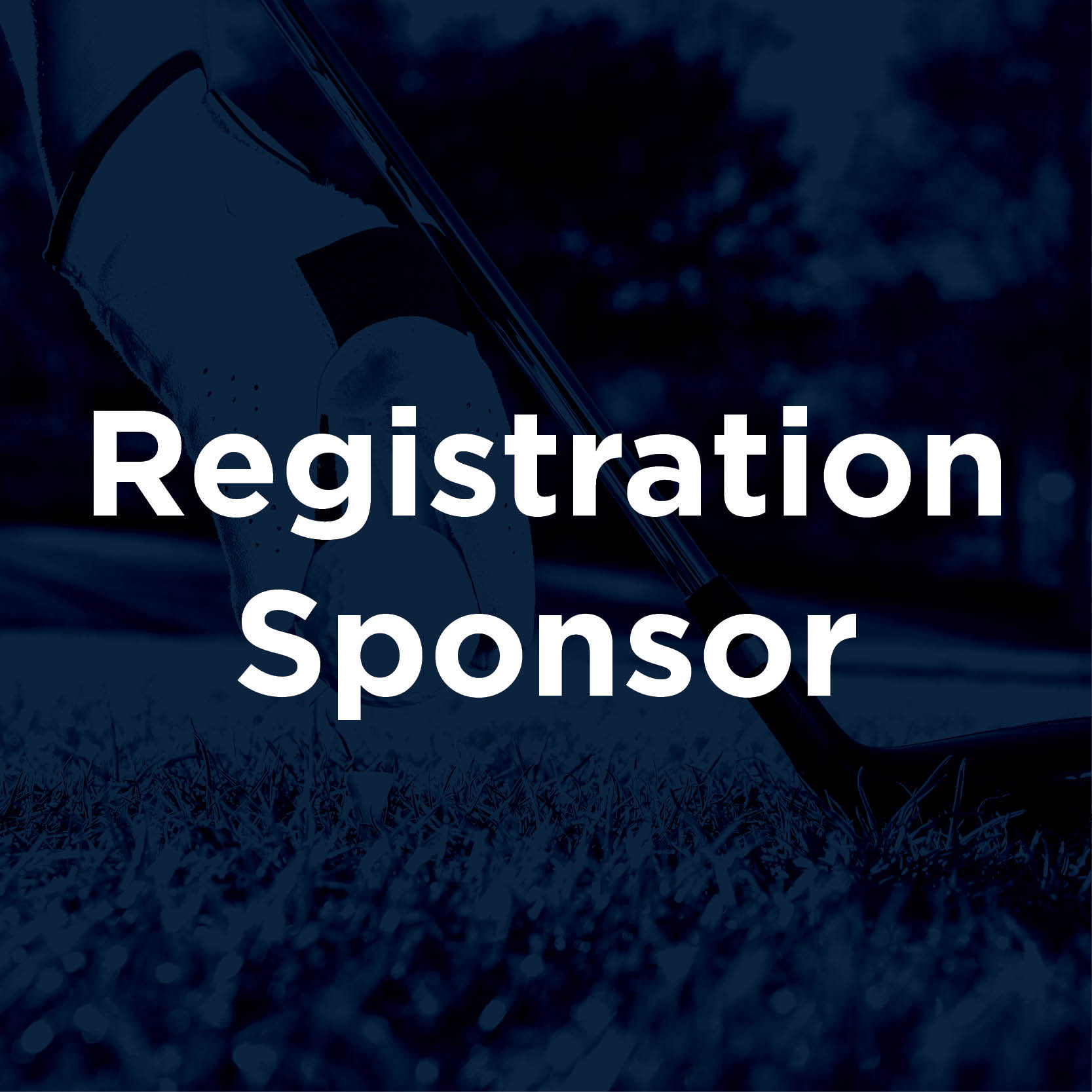 Blue and White Golf Outing Registration Sponsorship