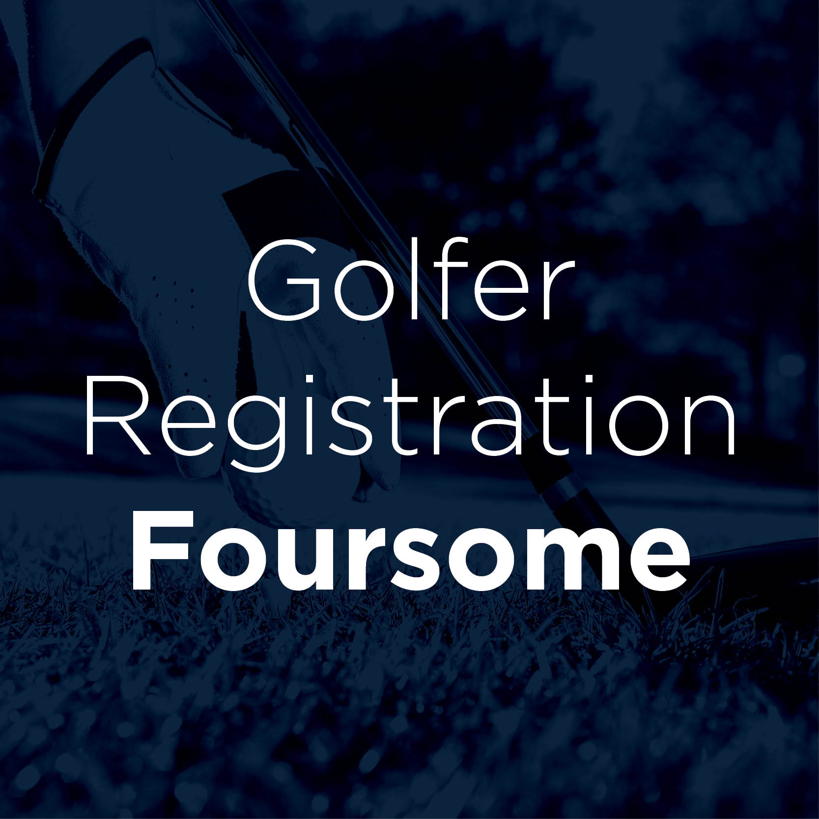 Blue and White Golf Outing Registration Foursome