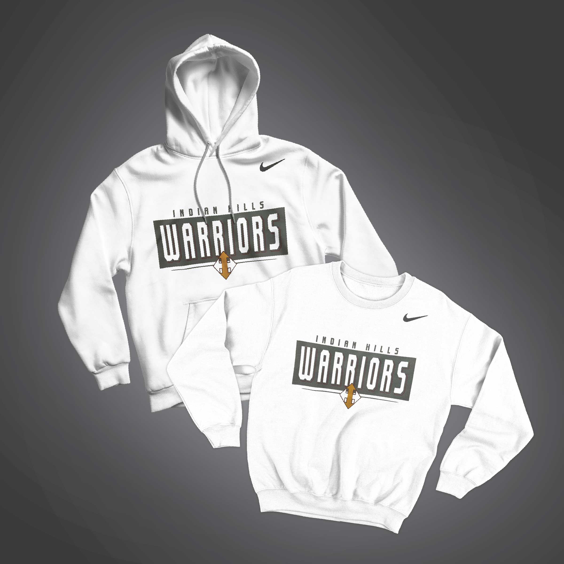 Nike Indian Hills Warrior Crew/Hood w/Baseball Logo