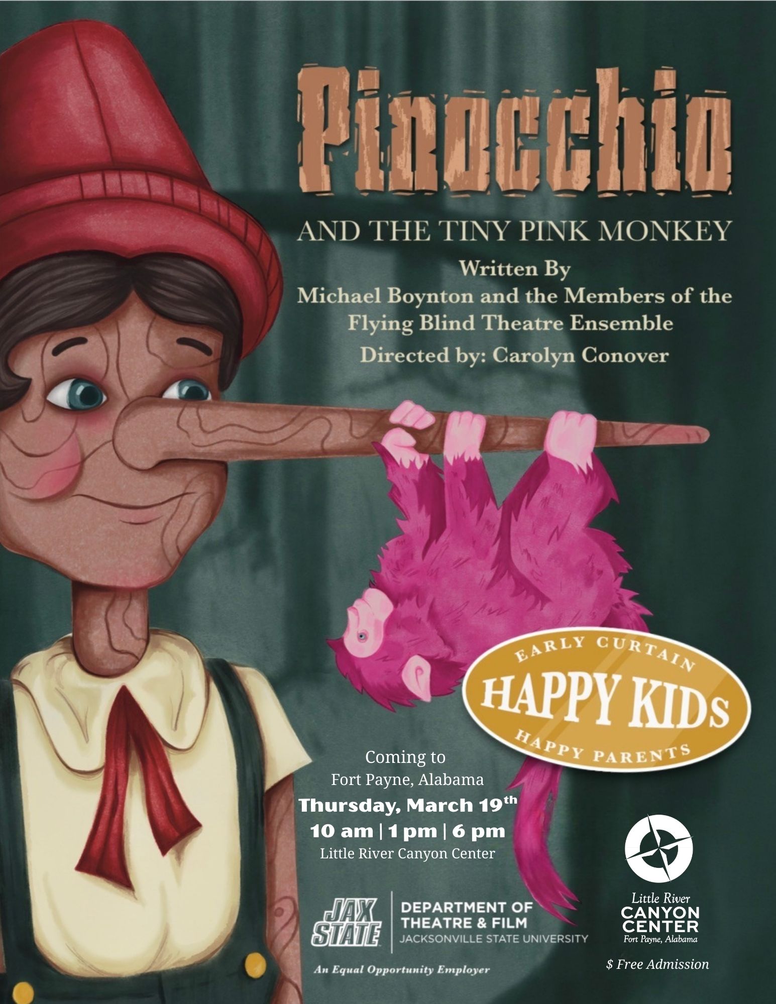 Pinocchio & The Tiny Pink Monkey 3-19-26