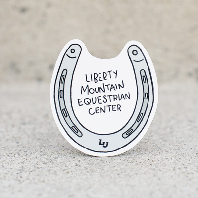 Equestrian Center Horseshoe Sticker