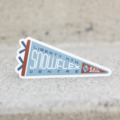 Snowflex Pennant Sticker