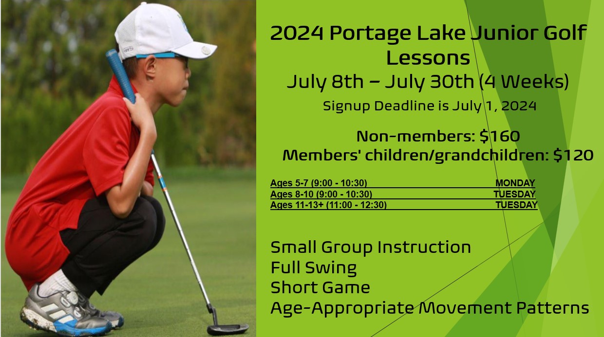 Junior Lesson Series July 8th - July 30th