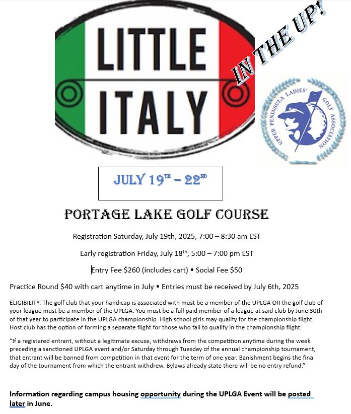 UPLGA Ladies Championship At PLGC