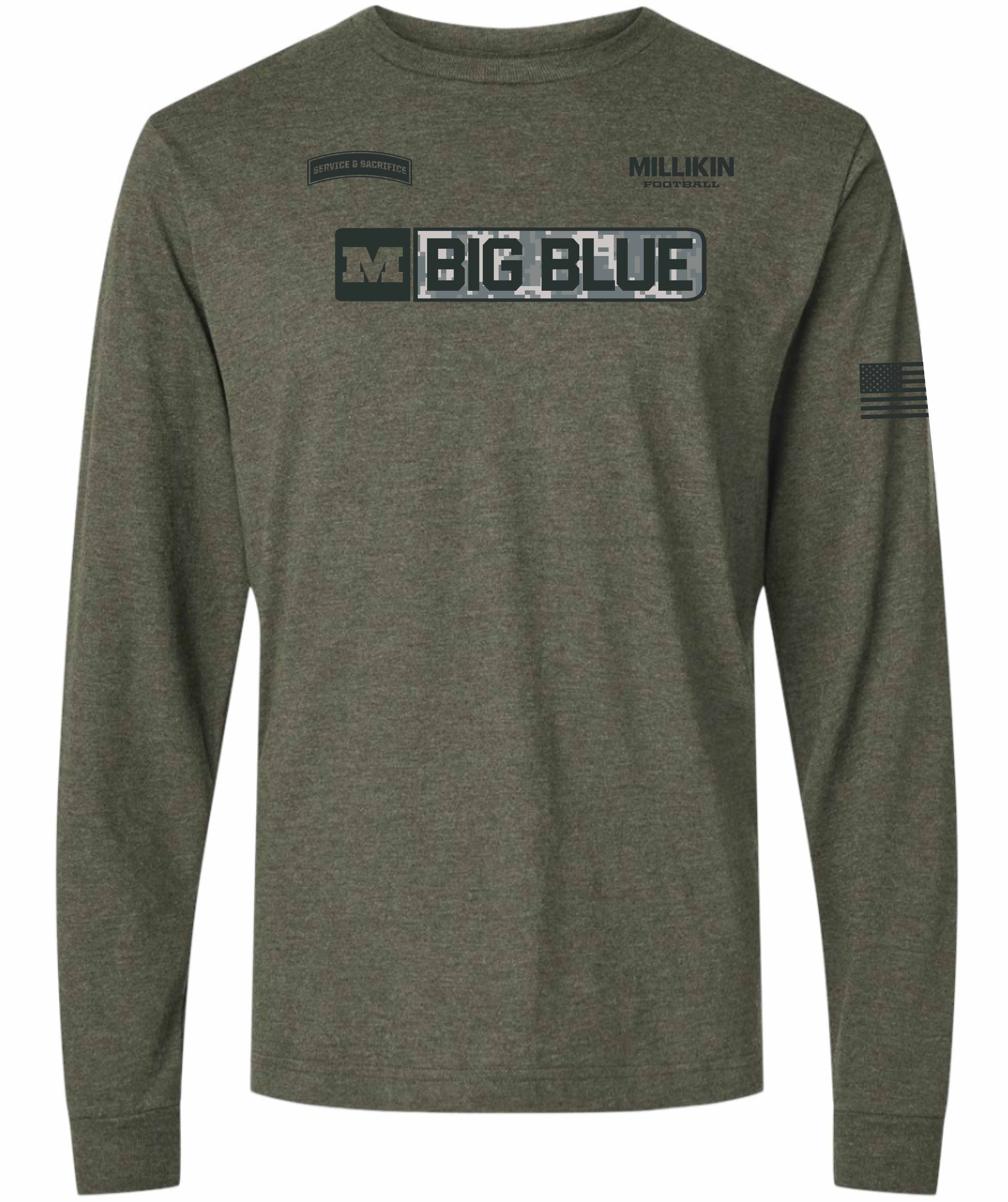 Military Appreciation Football Long Sleeve
