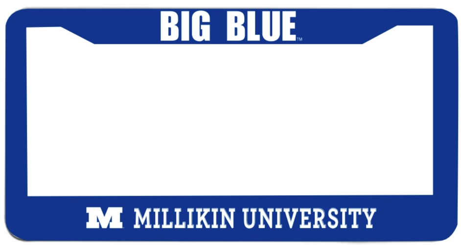 Blue License Plate Covers