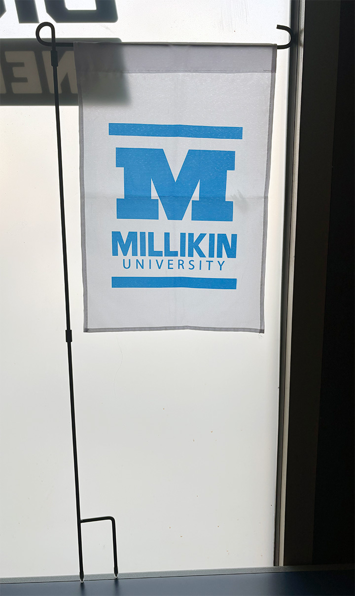 Millikin Garden Flag with Stand