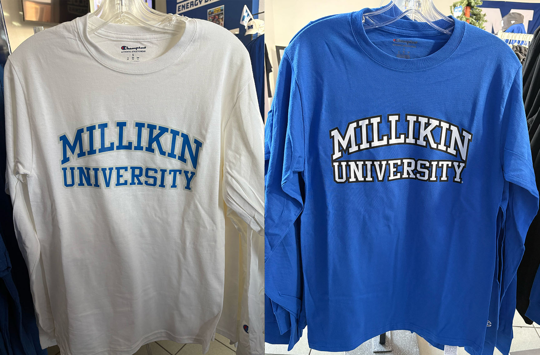 Champion Long Sleeves White, Royal