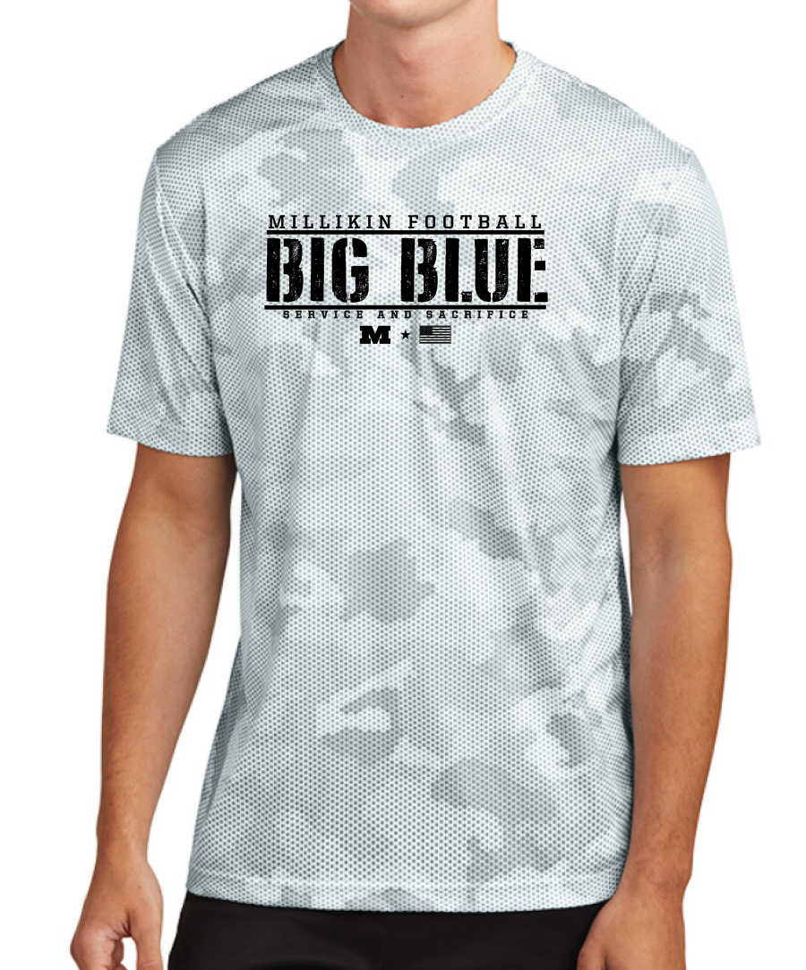 Military First Responder Millikin Football Camo Short Sleeve