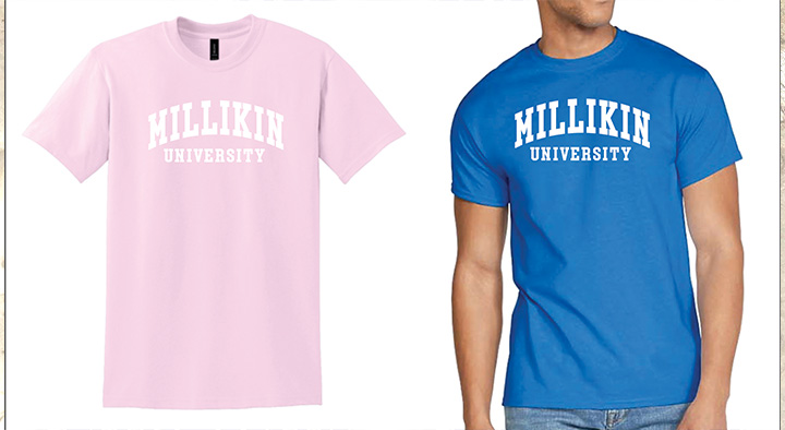 Millikin University Plain Text Short Sleeve