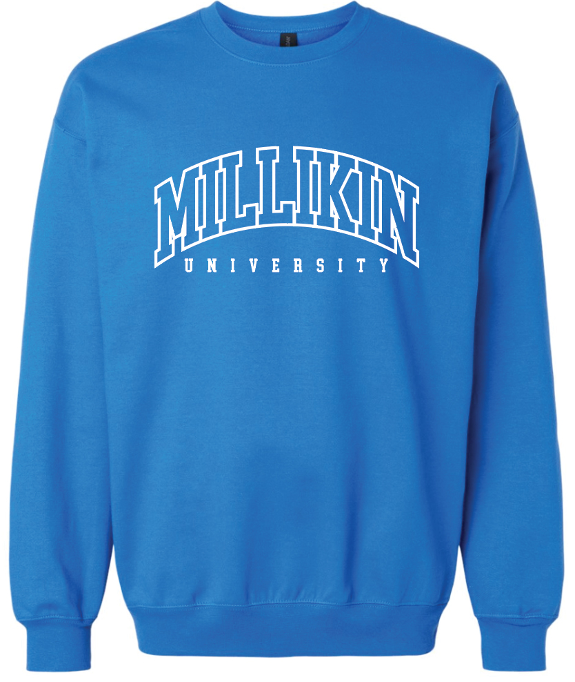 Millikin University Embroidered Crew