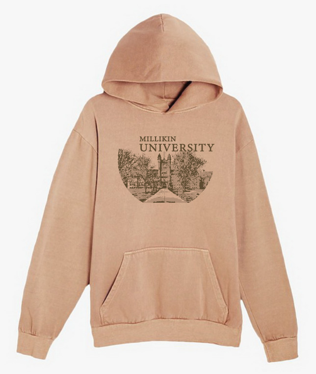 Lane Seven Millikin Vintage Hooded Sweatshirt
