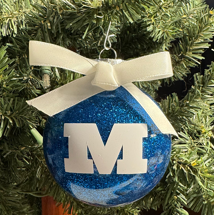 Round Plastic Ornament