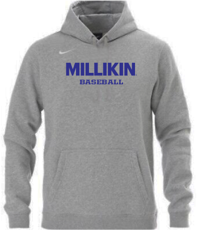 Millikin Athletics Nike Club Fleece - Gray