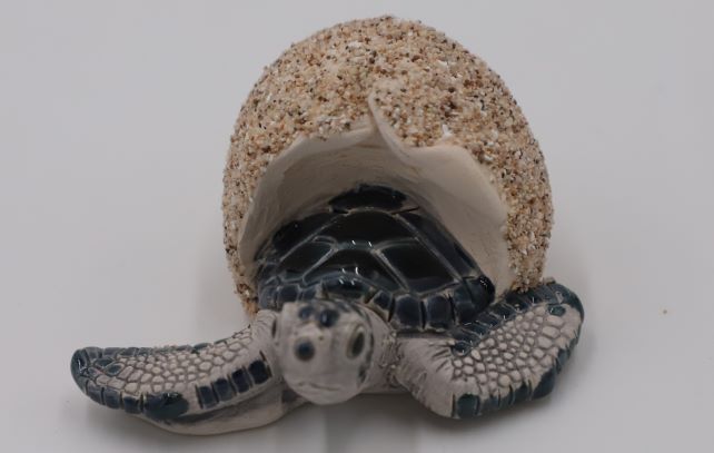 Ceramic Green Sea Turtle Hatchling
