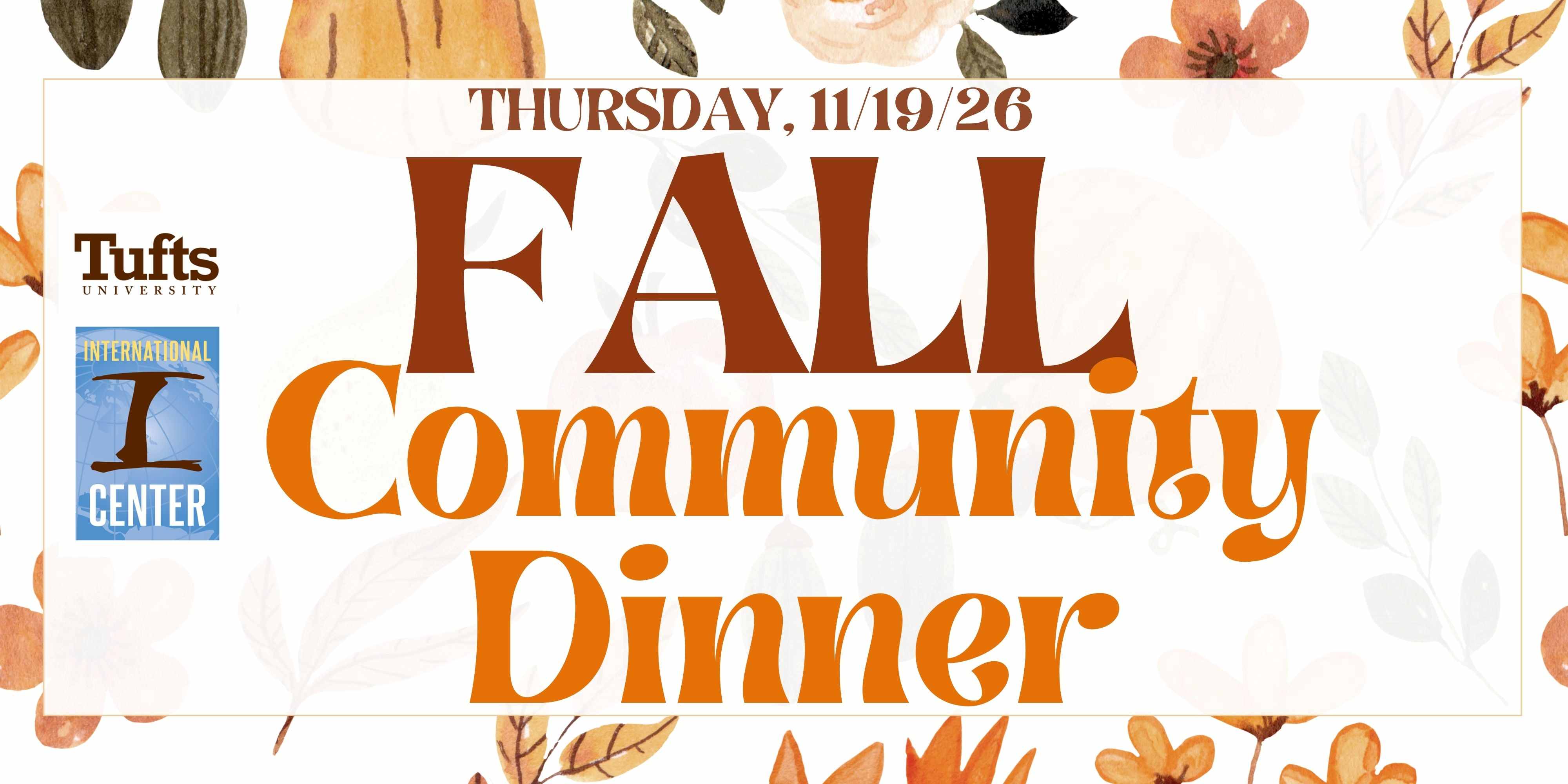 Community Dinner Fall 2026 Ticket
