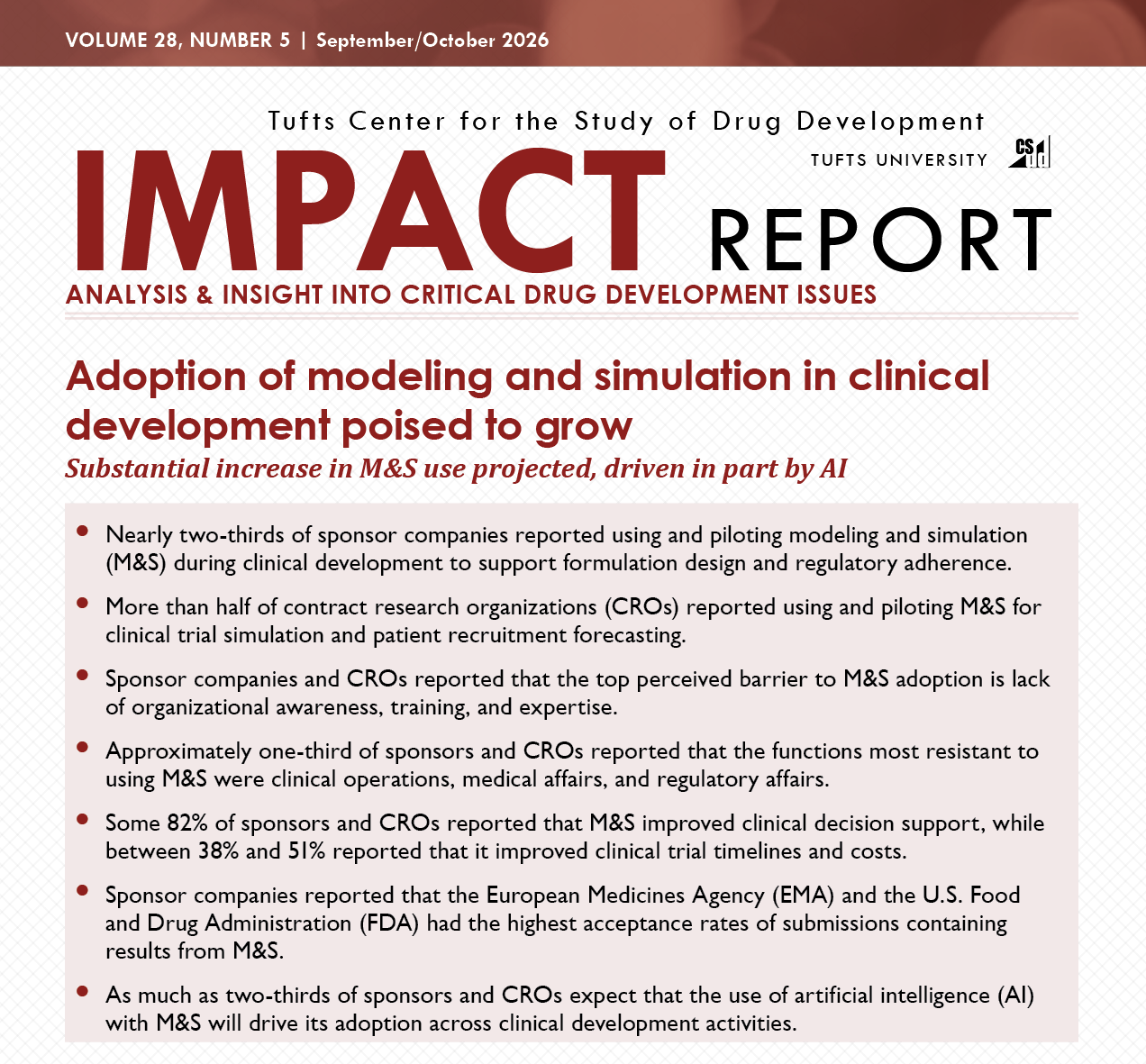 Tufts CSDD Impact Reports - Single Issue Electronic (2017- current)