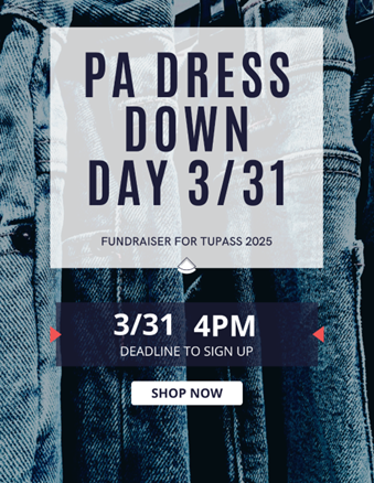 3/31 PA Dress Down Day