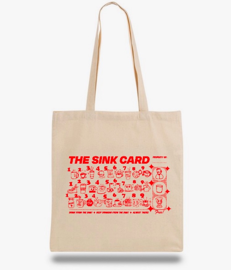 The Sink Coffee Shop Tote Bag