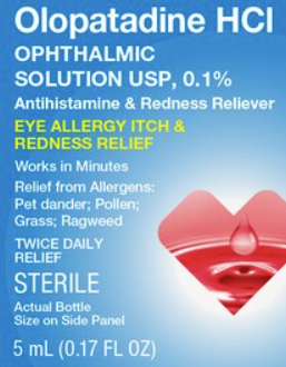 Olopatadine 0.1 % Eye Drops