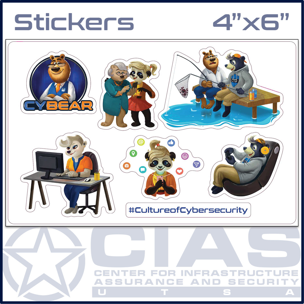 CyBear Sticker Sheet