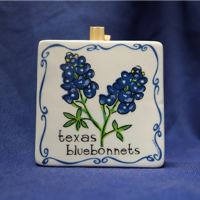 Bluebonnet Ceramic Message Clip