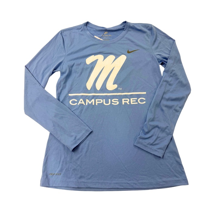 Women&rsquo;s-Cut Nike Powder Blue Script M Long Sleeve