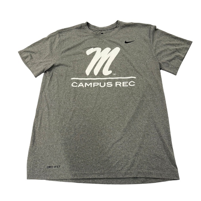 Men's-Cut Grey Script M Short Sleeve