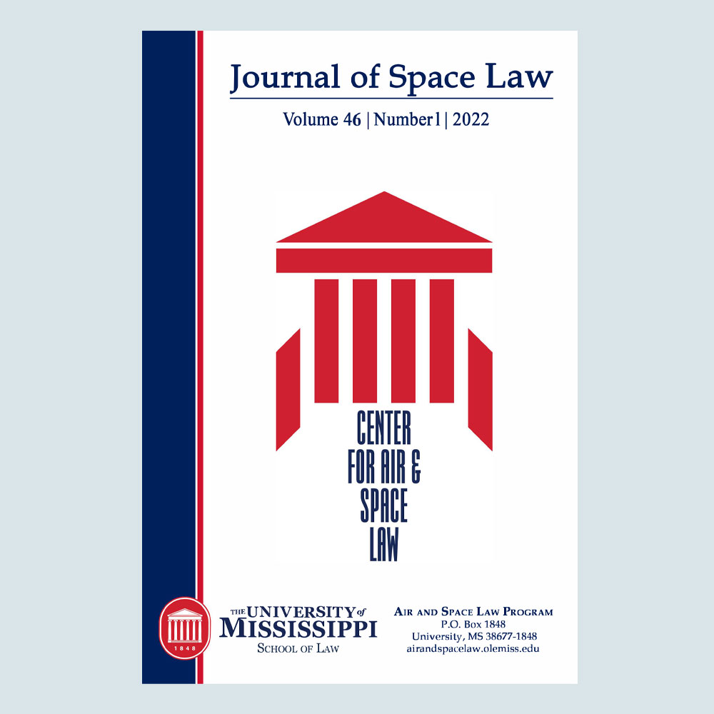 Journal of Space Law 46.1 - DIGITAL ISSUE
