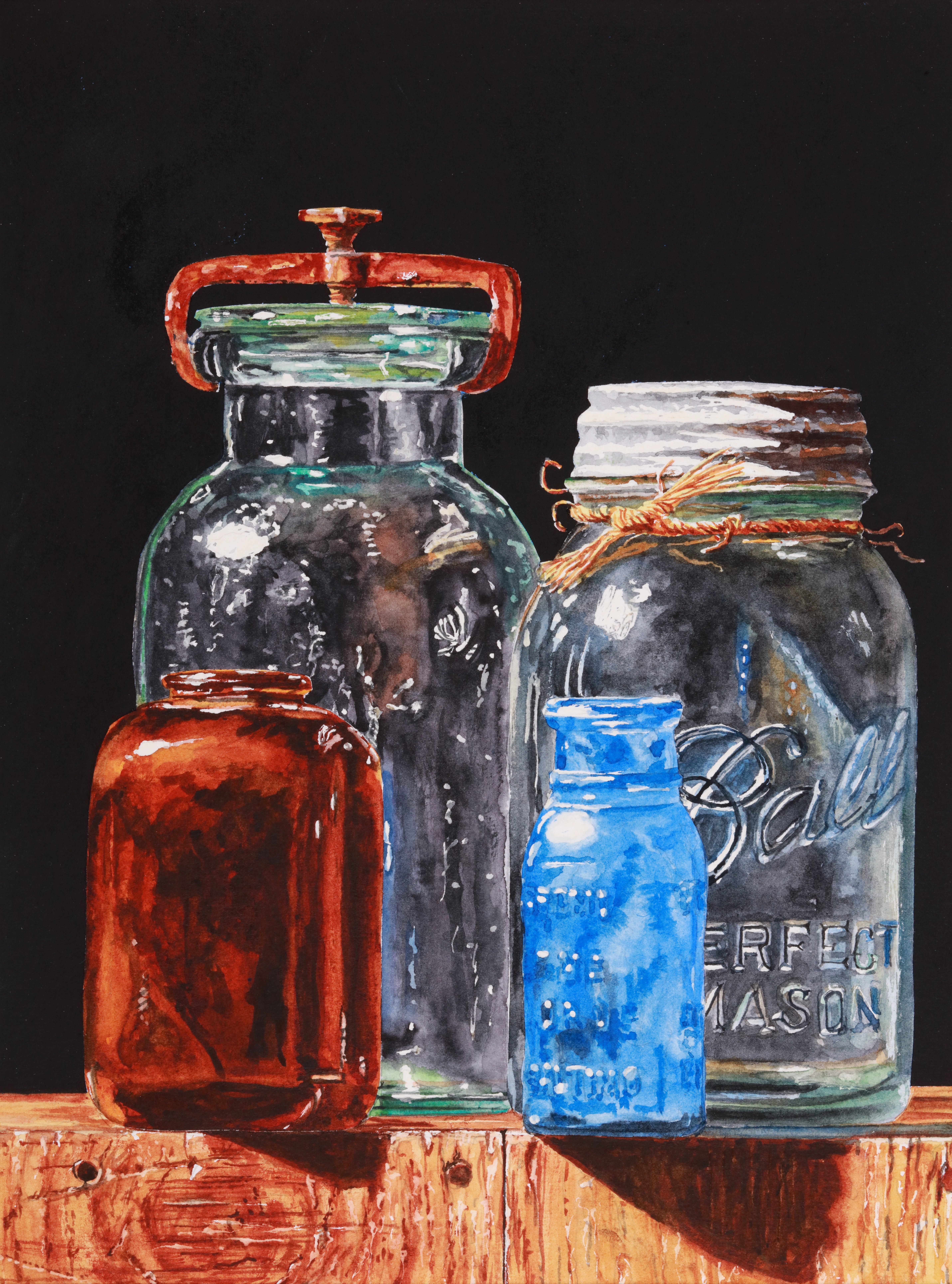 Realism in Watercolor: Painting Clear and Colored Glass