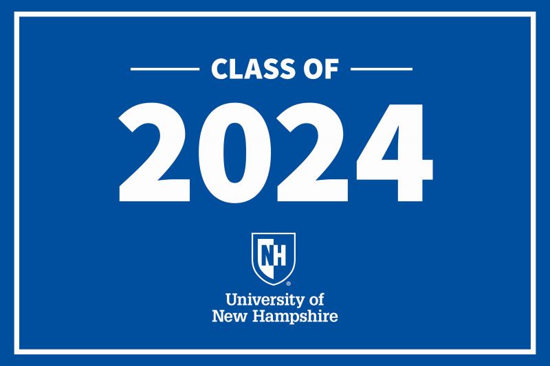 2024 UNH Class of 2024 Lawn Sign