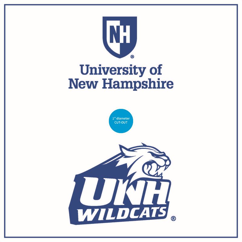 UNH Admitted Students Grad Cap Sticker White