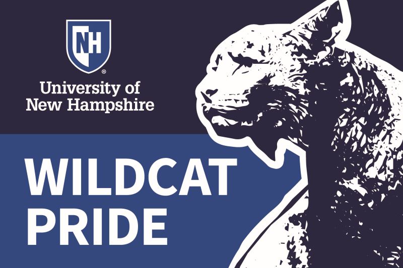 UNH Admitted Students Small Cat Lawn Sign