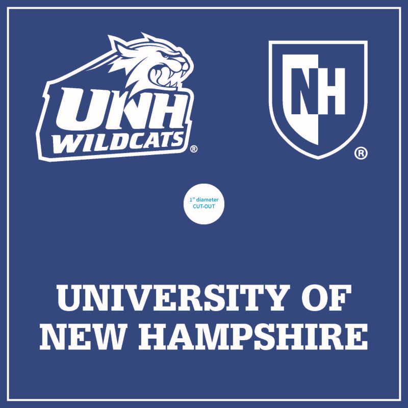 UNH Admitted Students Grad Cap Sticker Blue