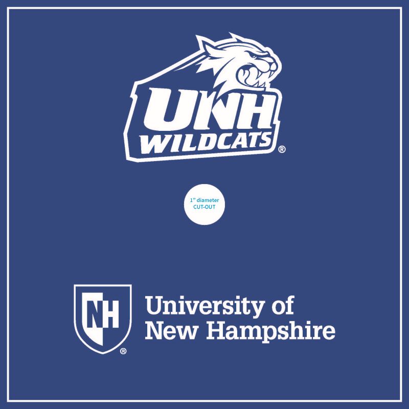 UNH Admitted Students Grad Cap Sticker Blue 2